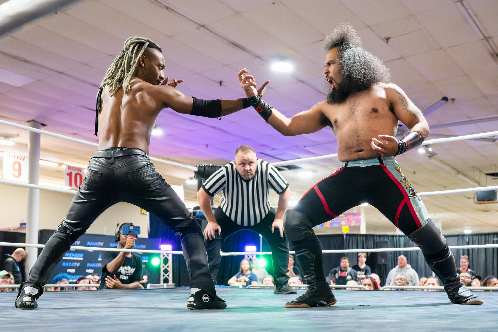Dundalk, Maryland - Chris Slade faces Tony Macko during an MCW Pro Wrestling Autumn Armageddon tour event at North Point Plaza Flea Market on November 2, 2025.